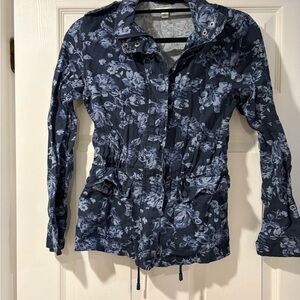 Navy Floral Women's Utility Jacket